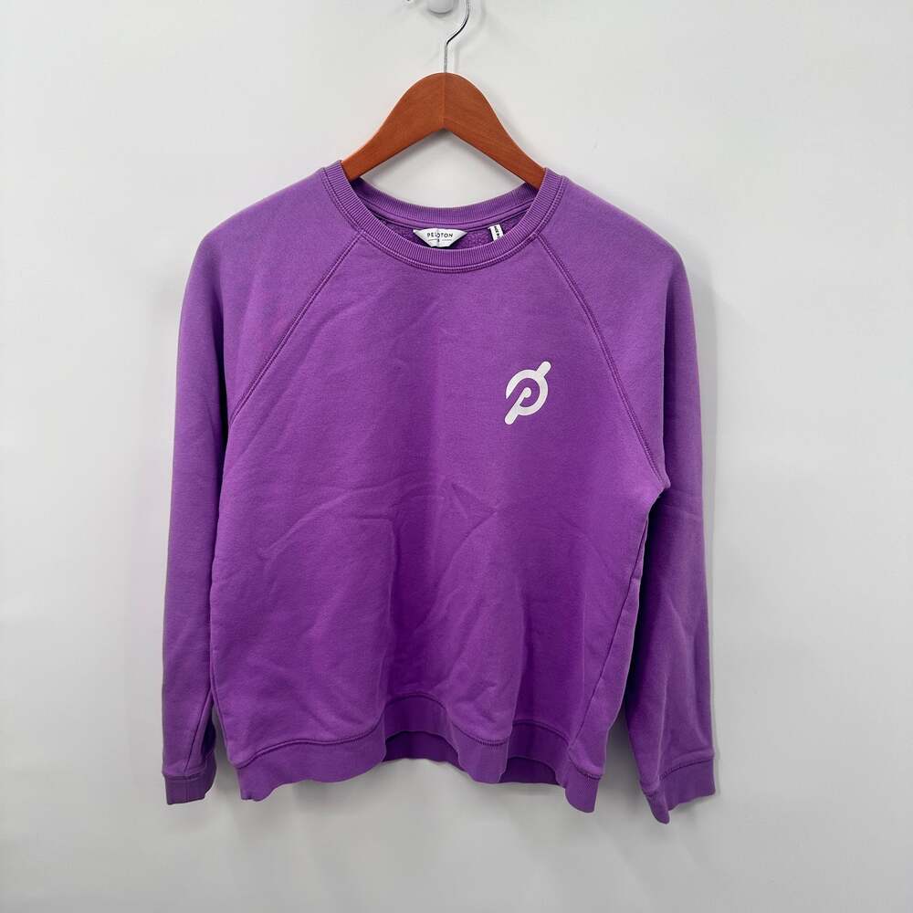 PELOTON Purple Crewneck Pullover Sweatshirt // S